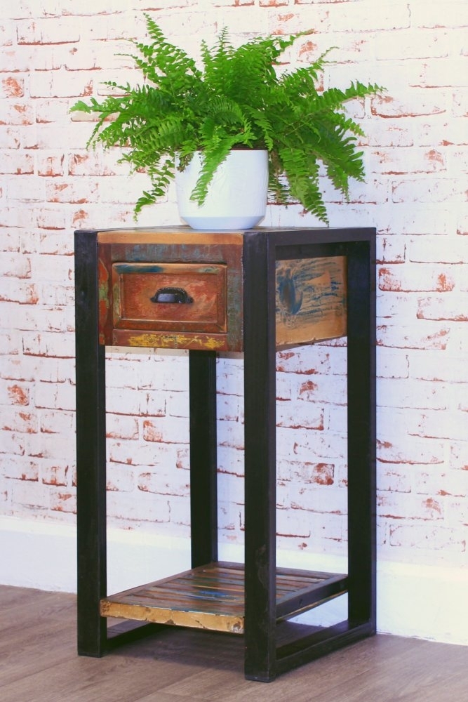 Product photograph of Urban Chic Reclaimed Lamp Table from Choice Furniture Superstore.