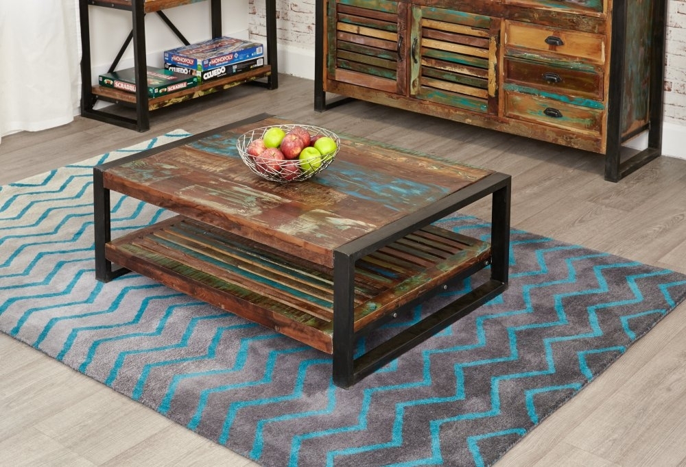 Product photograph of Urban Chic Reclaimed Rectangular Coffee Table from Choice Furniture Superstore.