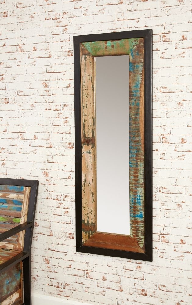 Product photograph of Urban Chic Reclaimed Rectangular Mirror - 55cm X 150cm from Choice Furniture Superstore.