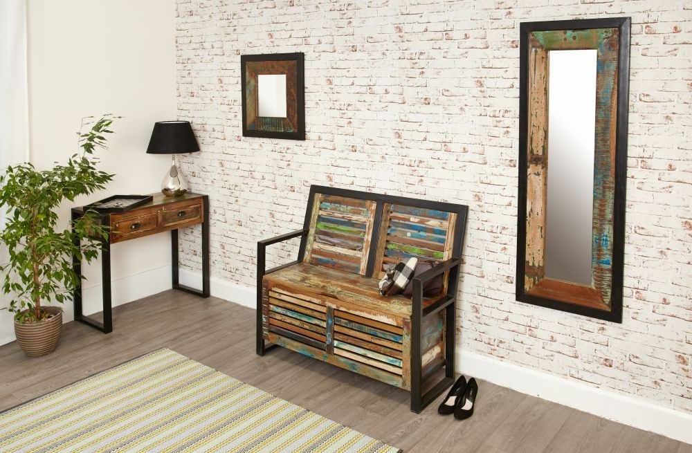 Product photograph of Urban Chic Reclaimed Rectangular Mirror - 55cm X 150cm from Choice Furniture Superstore.