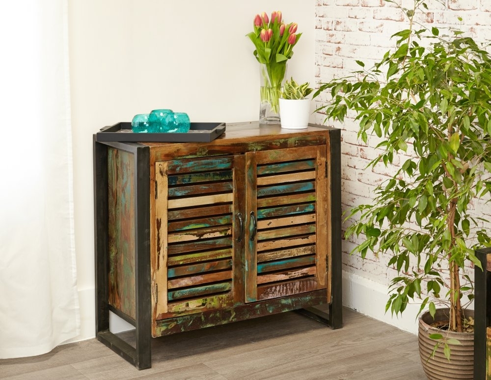 Product photograph of Urban Chic Reclaimed 2 Door Sideboard from Choice Furniture Superstore.