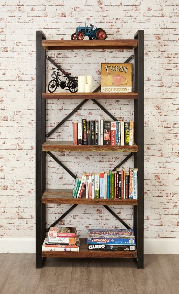 Product photograph of Urban Chic Reclaimed Tall Bookcase from Choice Furniture Superstore.