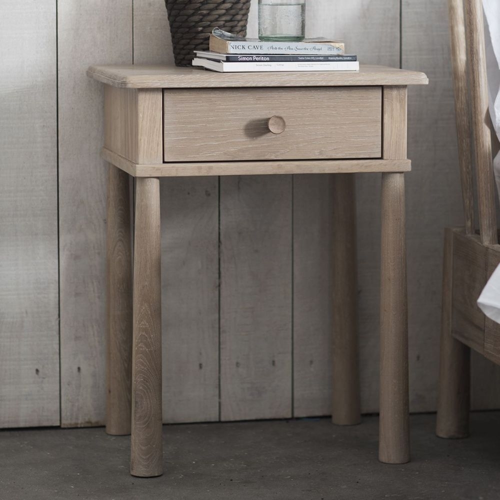Product photograph of Armagh 1 Drawer Bedside - Comes In Oak And Black Options from Choice Furniture Superstore.