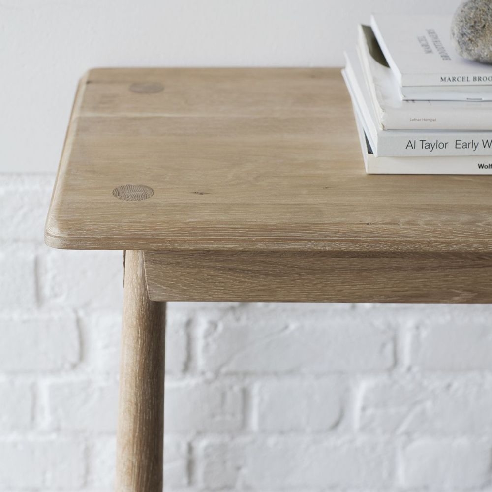 Product photograph of Wycombe Oak Console Table from Choice Furniture Superstore.