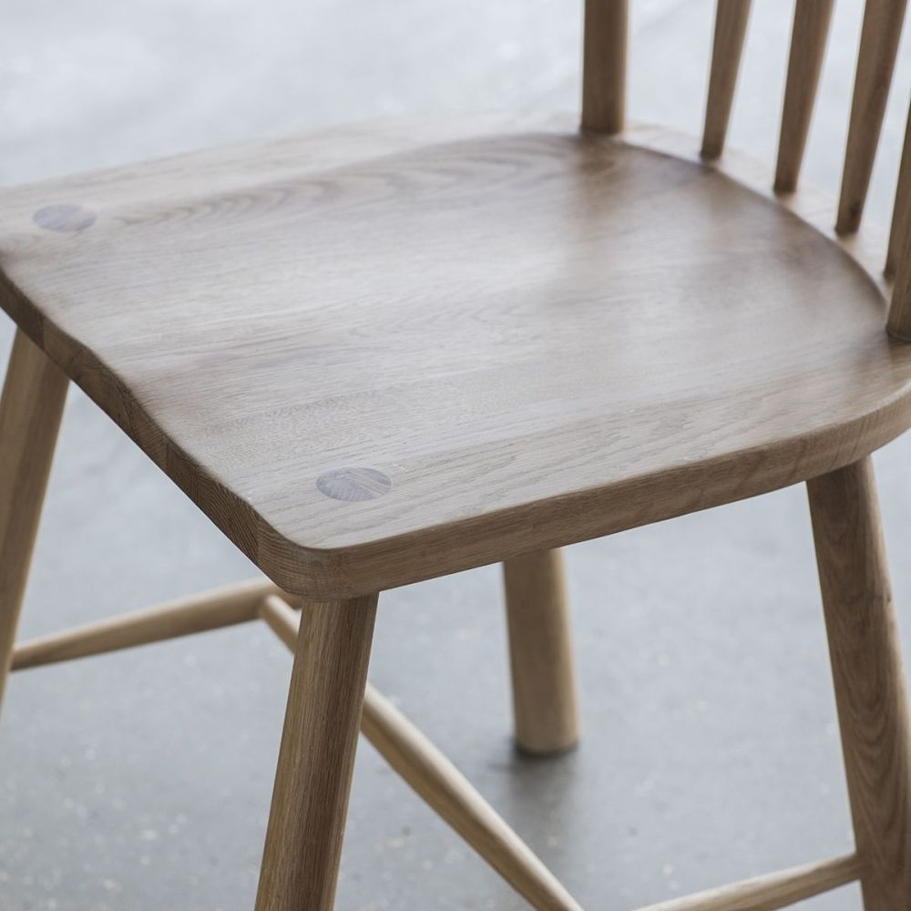 Product photograph of Armagh Dining Chair Sold In Pairs - Comes In Oak And Black Options from Choice Furniture Superstore.