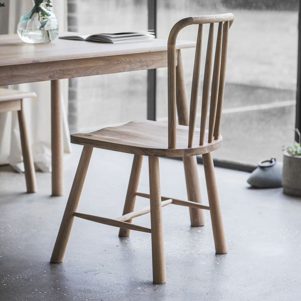 Product photograph of Armagh Dining Chair Sold In Pairs - Comes In Oak And Black Options from Choice Furniture Superstore.