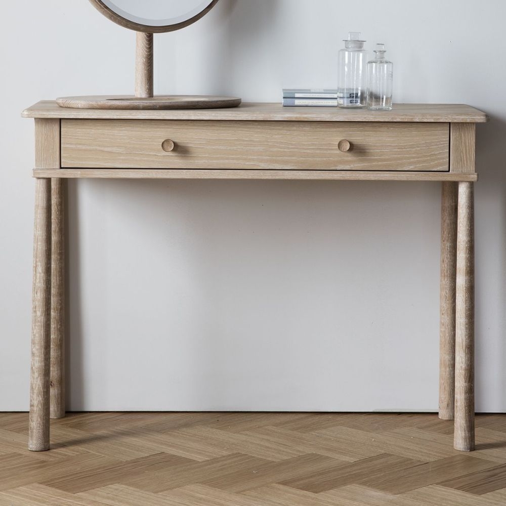 Product photograph of Wycombe Dressing Table With Drawer - Comes In Oak And Black Options from Choice Furniture Superstore.