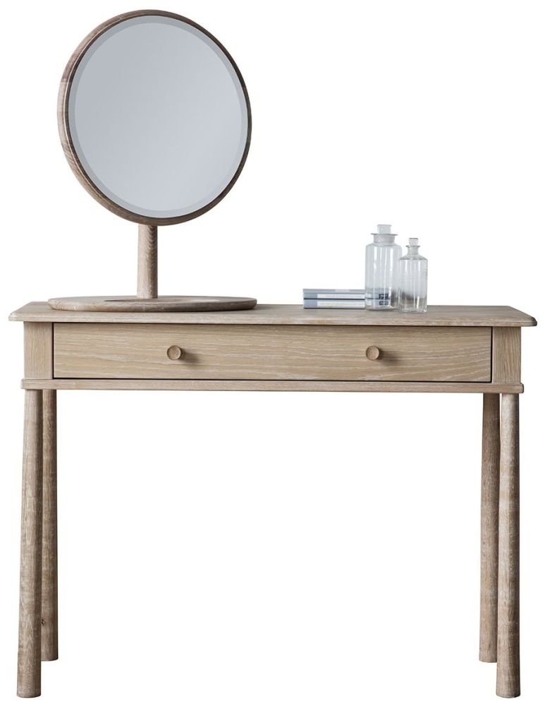 Product photograph of Wycombe Oak 1 Drawer Dressing Table from Choice Furniture Superstore.