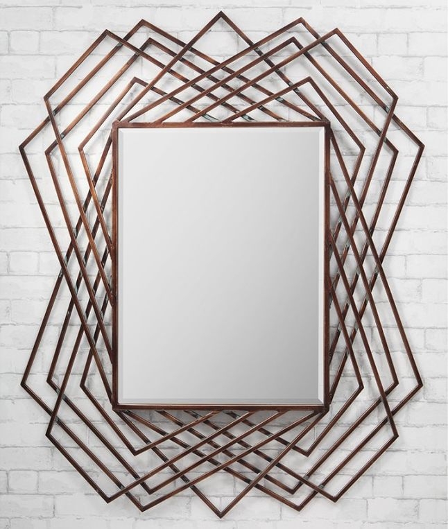 Product photograph of Eloise Rectangular Mirror - 94cm X 109 5cm from Choice Furniture Superstore.