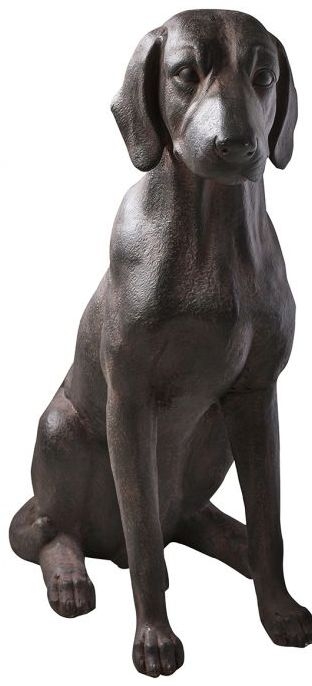 Product photograph of Halle Aged Bronze Dog from Choice Furniture Superstore.
