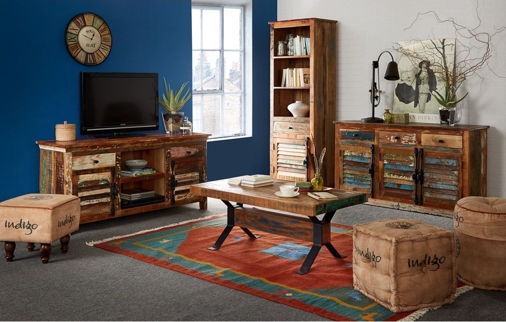 Product photograph of Coastal Brown Coffee Table from Choice Furniture Superstore.