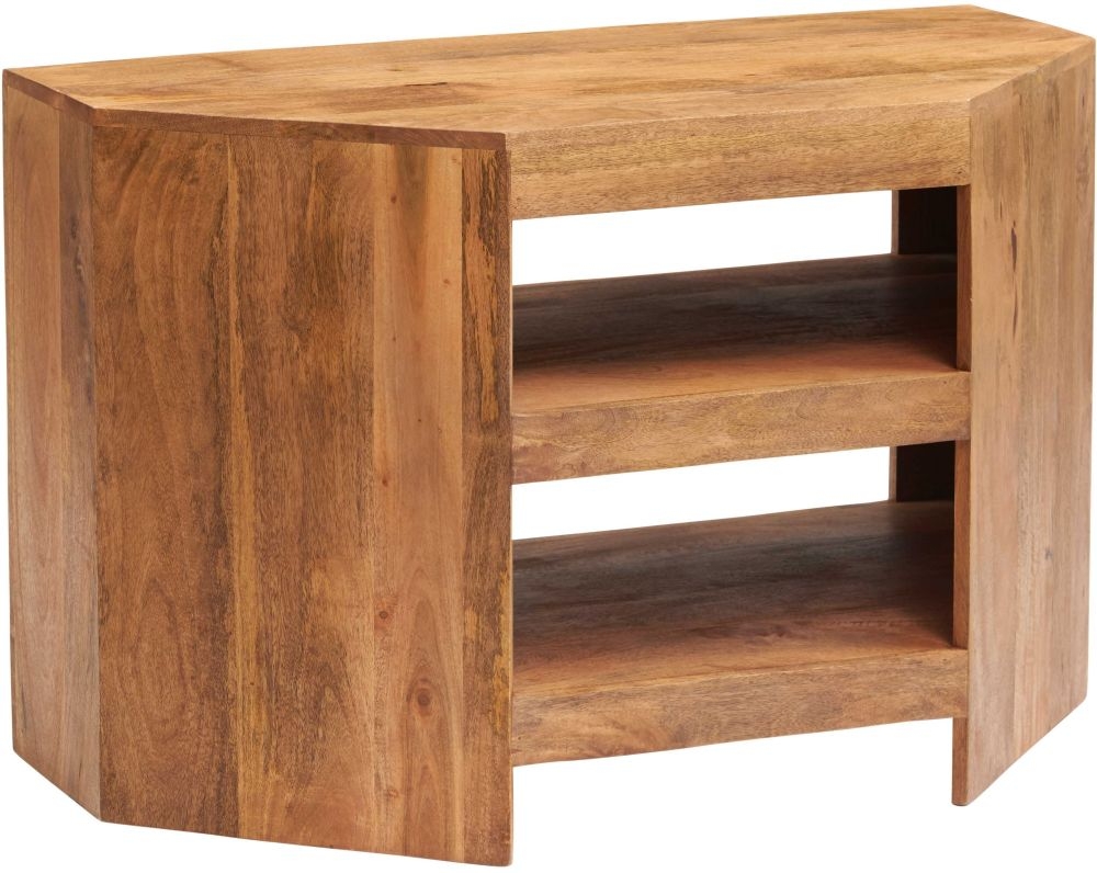 Product photograph of Toko Matt Solid Mango Hardwood Corner Tv Cabinet Upto 49inch from Choice Furniture Superstore.