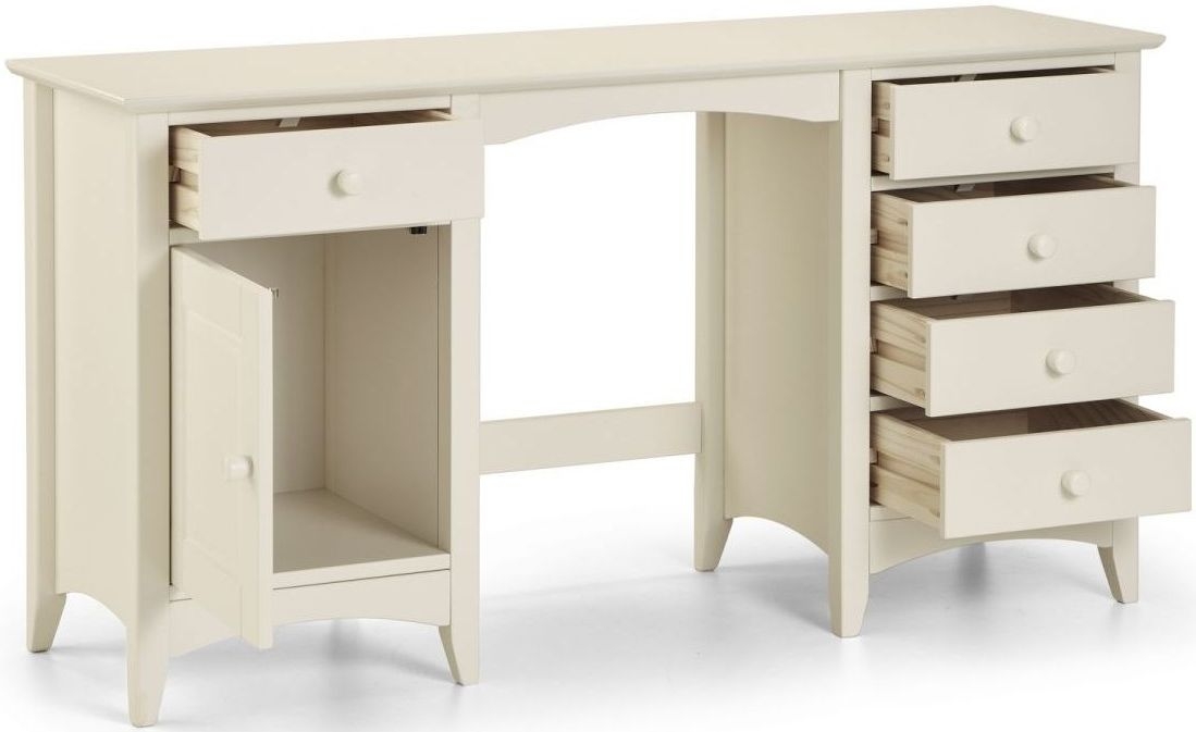 Product photograph of Cameo White Pine 1 Door Dressing Table from Choice Furniture Superstore.