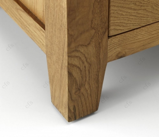 Product photograph of Marlborough Waxed Oak 2 Door Wardrobe from Choice Furniture Superstore.