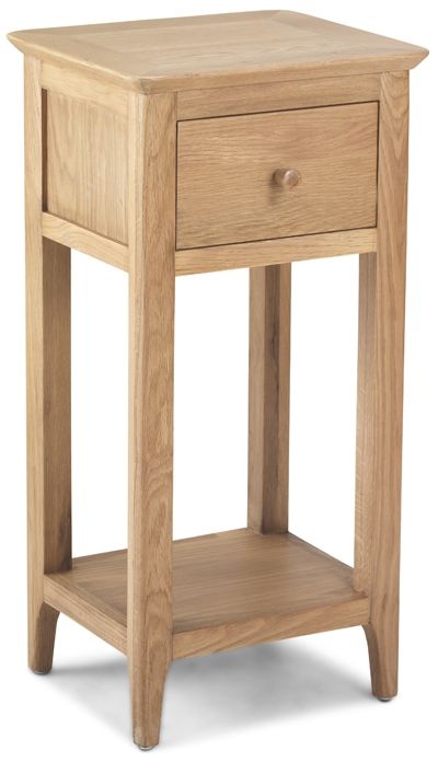 Product photograph of Wadsworth Waxed Oak Narrow Console Table from Choice Furniture Superstore.