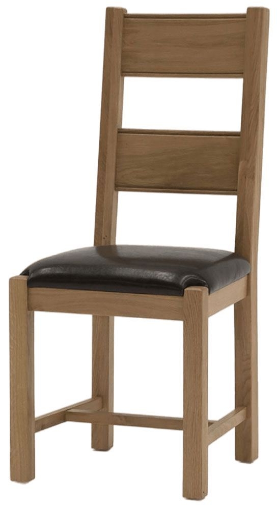 Product photograph of Vida Living Breeze Oak Brown Dining Chair Sold In Pairs from Choice Furniture Superstore.