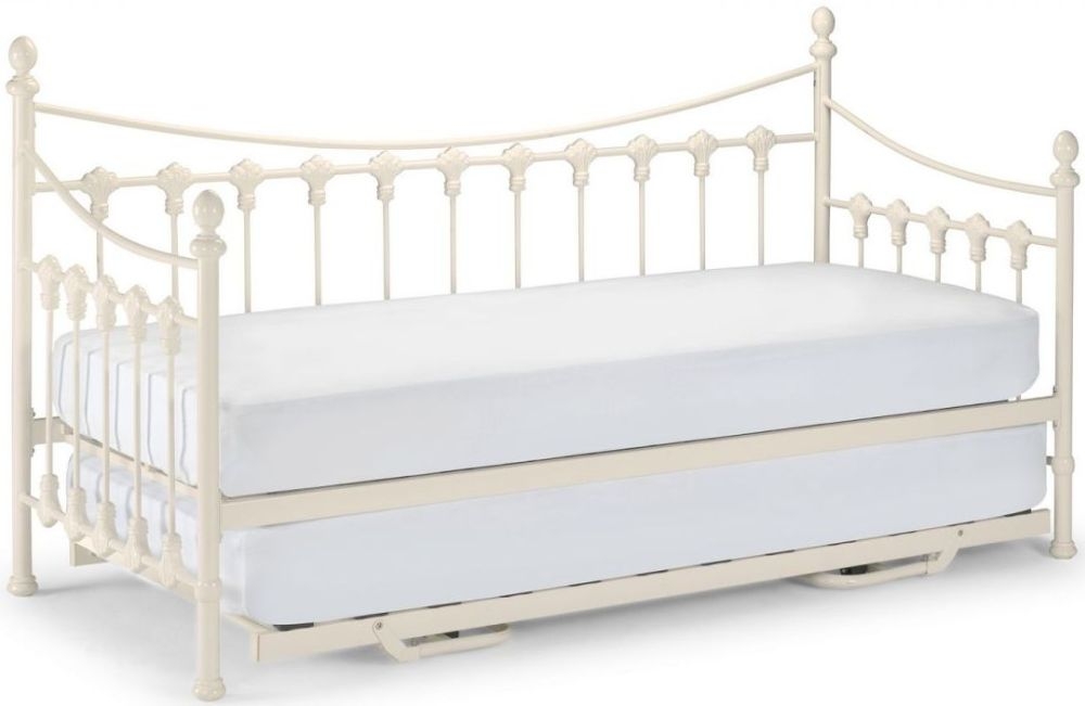 Product photograph of Versailles White Metal Underbed Trundle from Choice Furniture Superstore.