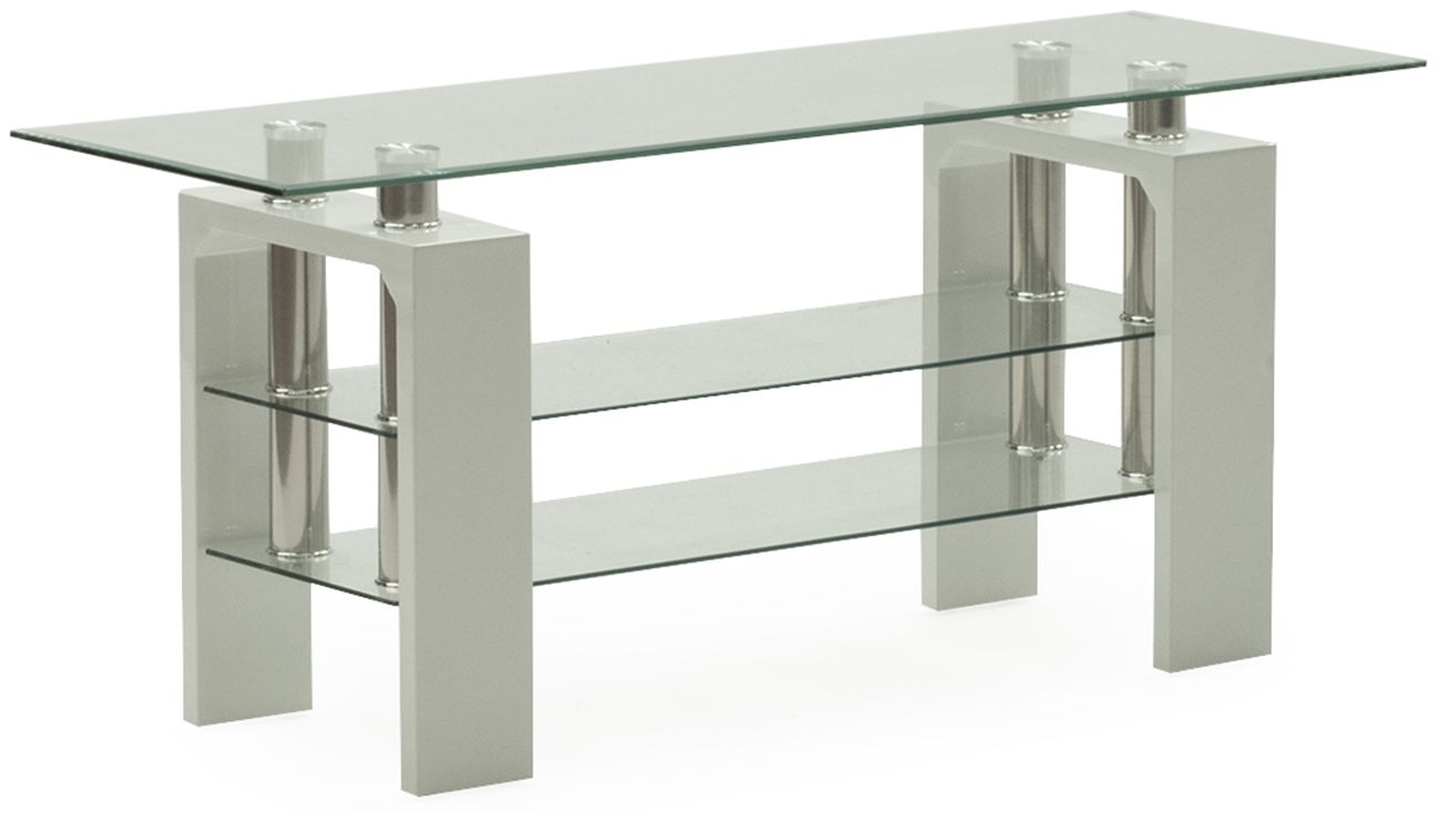 Product photograph of Vida Living Calico White Tv Stand from Choice Furniture Superstore.