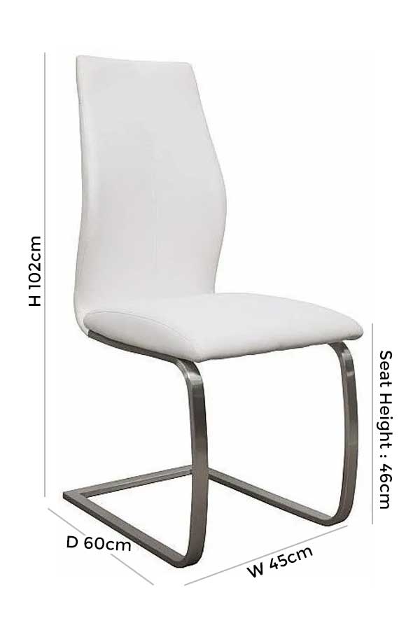 Product photograph of Vida Living Irma Dining Chair Sold In Pairs from Choice Furniture Superstore.