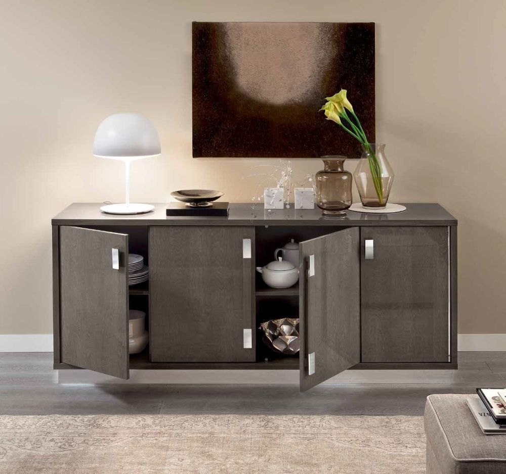 Product photograph of Camel Platinum Day Silver Birch Slim Italian Large Buffet Large Sideboard from Choice Furniture Superstore.