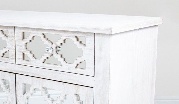 Product photograph of Hampton Beach Mirrored Large Sideboard from Choice Furniture Superstore.
