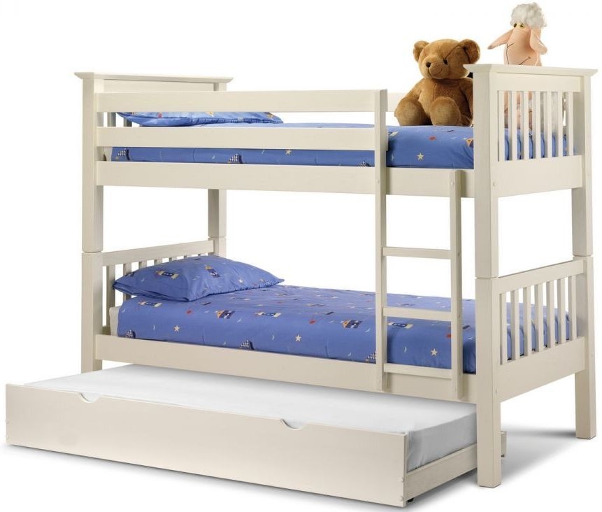 Product photograph of Barcelona Pine Bunk Bed - Comes In Stone White Or Pine Options from Choice Furniture Superstore.