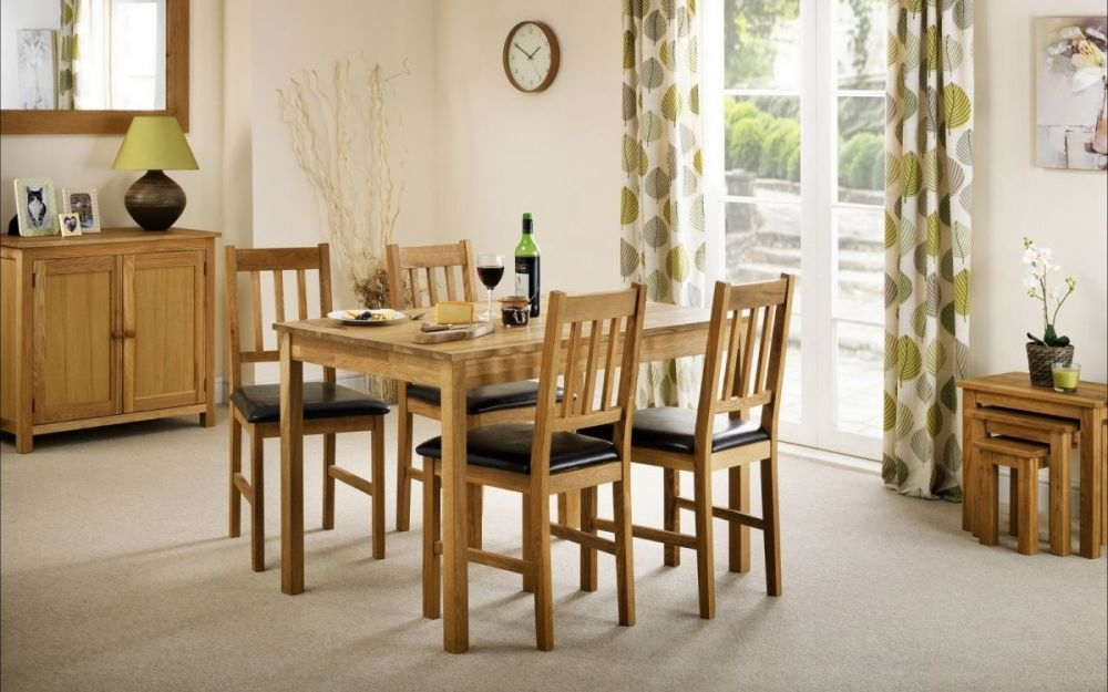 Product photograph of Coxmoor Oiled Oak Dining Table - 4 Seater from Choice Furniture Superstore.