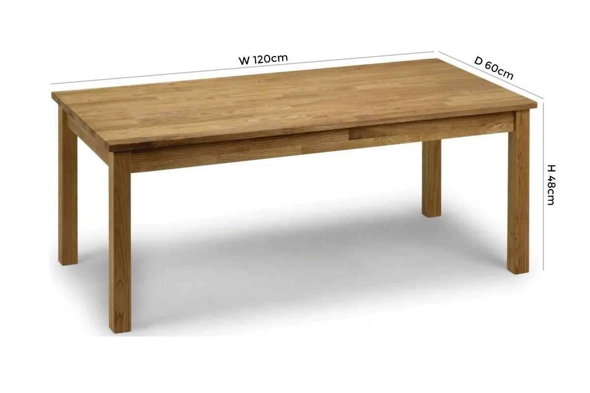 Product photograph of Coxmoor Oiled Oak Coffee Table from Choice Furniture Superstore.