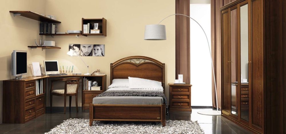 Product photograph of Camel Nostalgia Night Walnut Italian Bedroom Armchair from Choice Furniture Superstore.