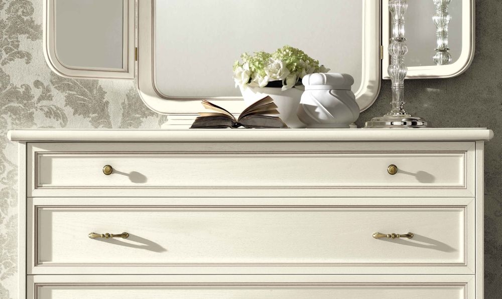 Product photograph of Camel Nostalgia Bianco Antico Italian Single Dresser from Choice Furniture Superstore.