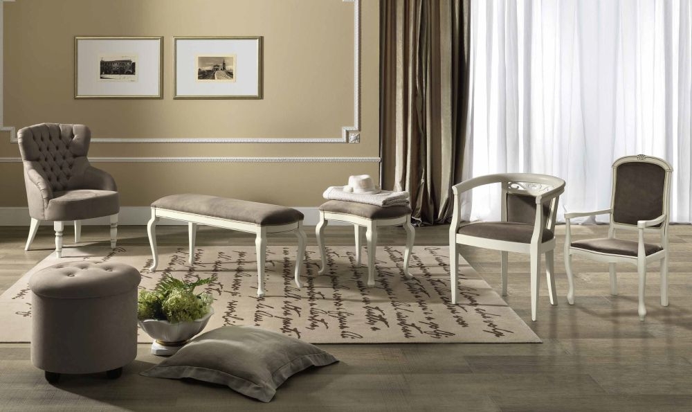 Product photograph of Camel Nostalgia Bianco Antico Italian Eco Leather Nabuk Stool from Choice Furniture Superstore.