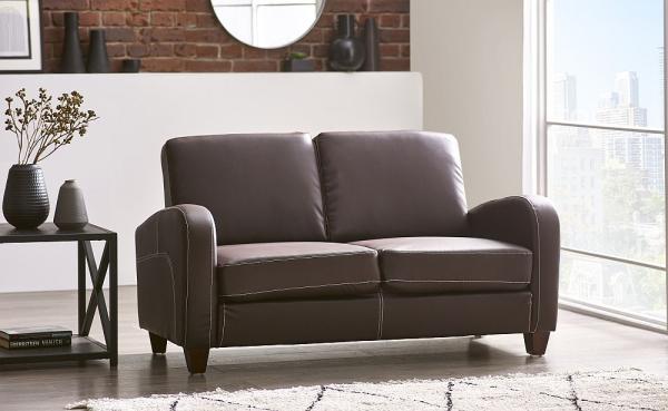 Vivo Brown Leather 2 Seater Sofa