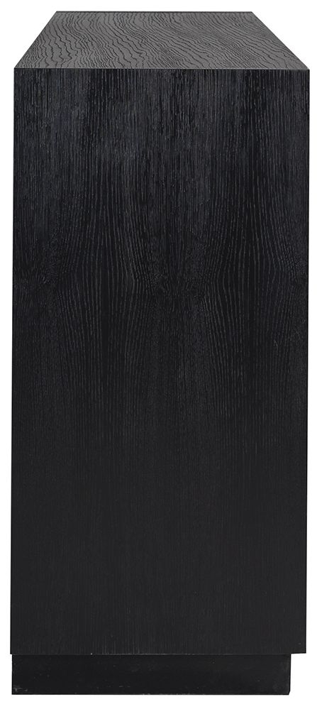 Product photograph of Oakura Black Oak 3 Door Large Sideboard from Choice Furniture Superstore.