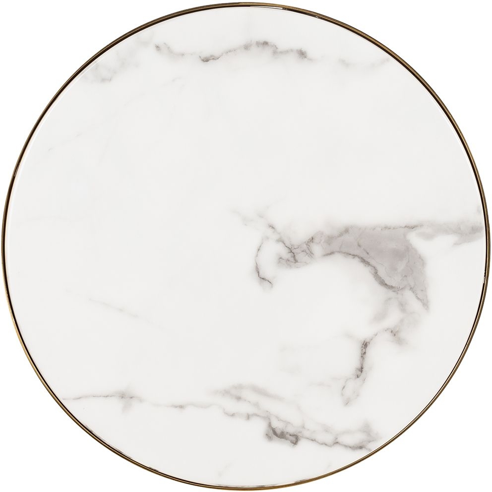 Product photograph of Odin Marble Top Round Side Table from Choice Furniture Superstore.