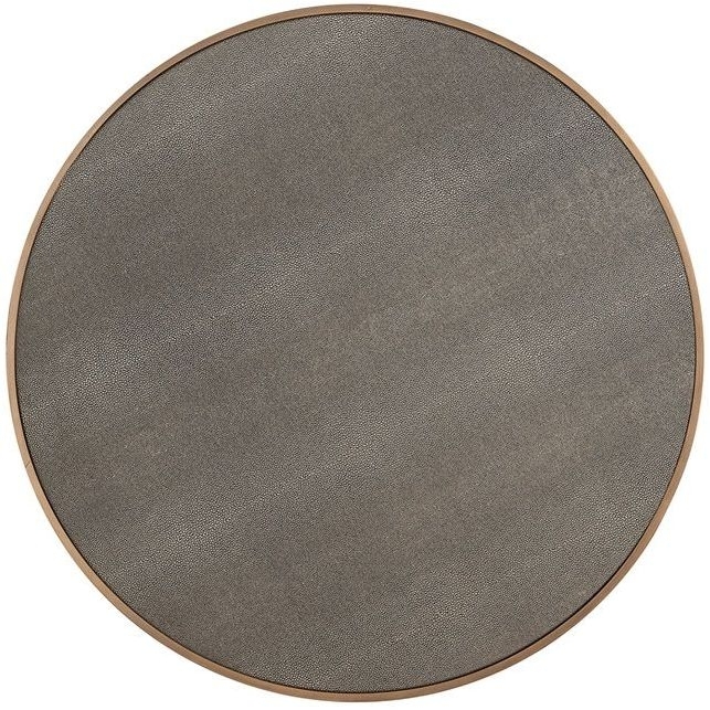 Product photograph of Bloomingville Shagreen Faux Leather Top Round Coffee Table Set Of 2 from Choice Furniture Superstore.