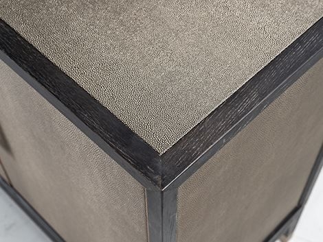 Product photograph of Bloomingville Shagreen Faux Leather 4 Door Extra Large Sideboard from Choice Furniture Superstore.