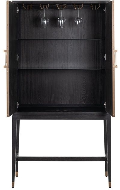 Product photograph of Bloomingville Shagreen 2 Door Bar Cabinet from Choice Furniture Superstore.