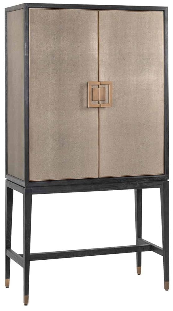 Bloomingville Shagreen 2 Door Bar Cabinet