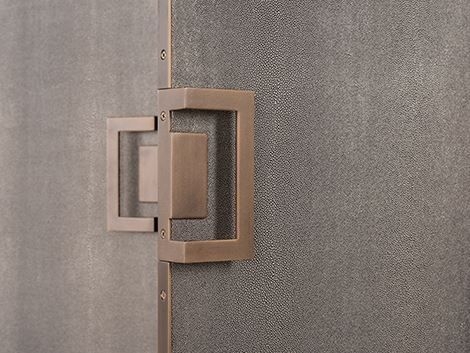 Product photograph of Bloomingville Shagreen 2 Door Bar Cabinet from Choice Furniture Superstore.