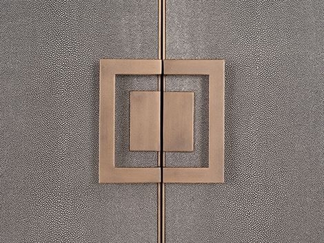 Product photograph of Bloomingville Shagreen 2 Door Bar Cabinet from Choice Furniture Superstore.