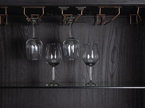 Product photograph of Bloomingville Shagreen 2 Door Bar Cabinet from Choice Furniture Superstore.
