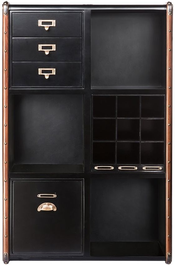 Product photograph of Authentic Models Endless Regency 1 Drawer Black Insert Box - Mf238 from Choice Furniture Superstore.