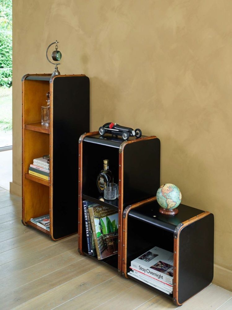 Product photograph of Authentic Models Endless Regency Black Interior Medium Shelf Unit - Mf215 from Choice Furniture Superstore.
