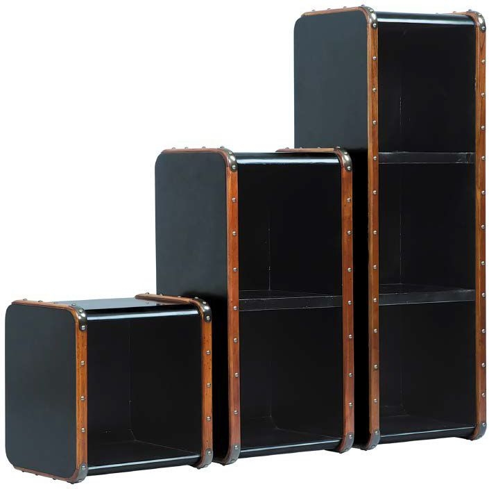 Product photograph of Authentic Models Endless Regency Black Interior Medium Shelf Unit - Mf215 from Choice Furniture Superstore.