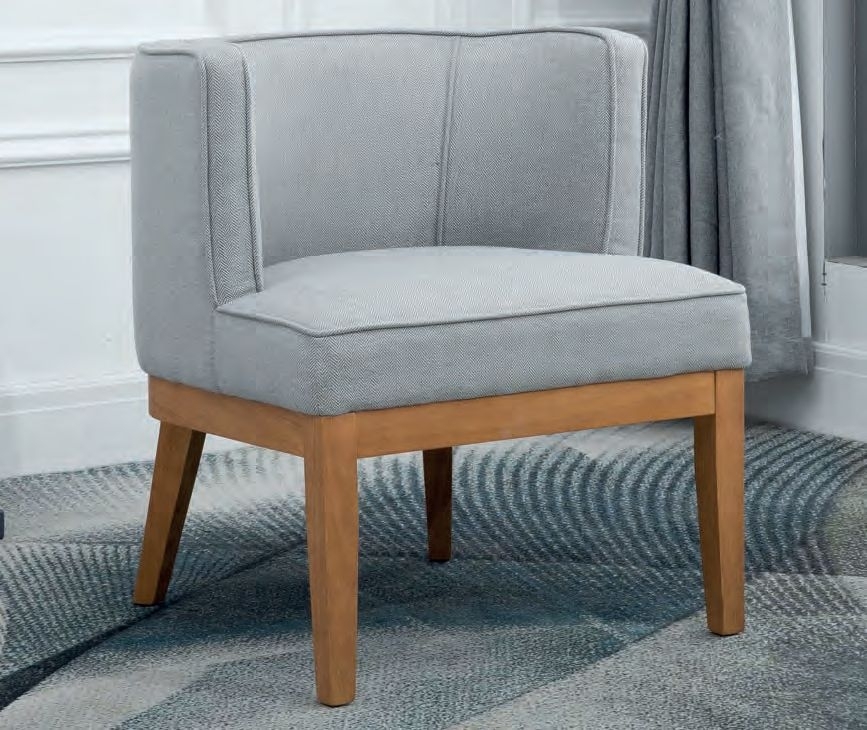 Product photograph of Lucille Herringbone Grey Fabric Armchair from Choice Furniture Superstore.