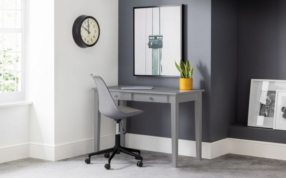 Product photograph of Erika Grey Faux Leather Office Chair from Choice Furniture Superstore.