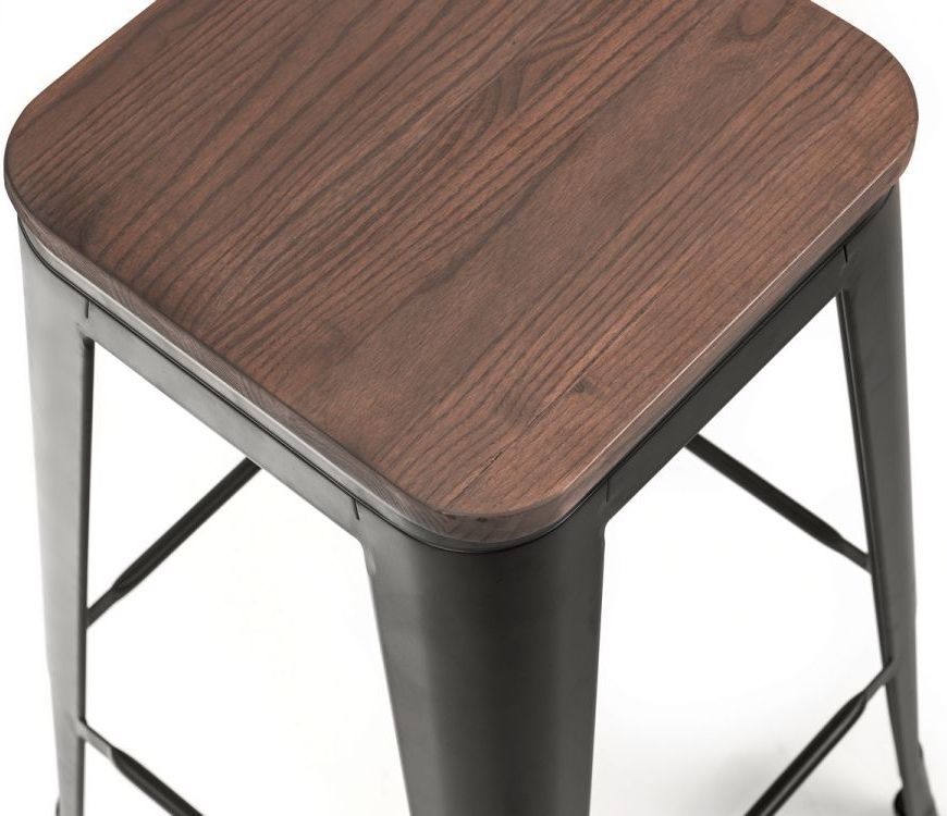 Product photograph of Grafton Mocha Elm Bar Stool Set Of 4 from Choice Furniture Superstore.