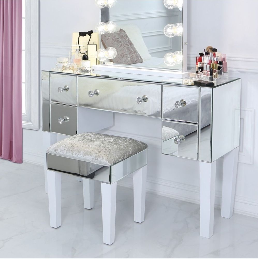Product photograph of Value Harlow Mirrored Dressing Table from Choice Furniture Superstore.