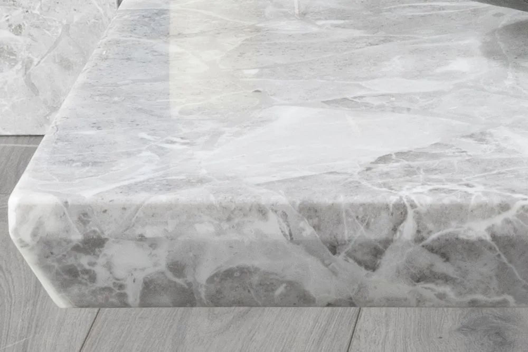 Product photograph of Milan Grey Marble Coffee Table from Choice Furniture Superstore.