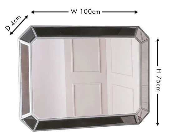 Product photograph of Clearance - Gatsby French Aged Wall Mirror from Choice Furniture Superstore.